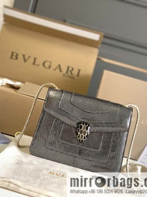wsxc1703528941683_0-800x800fkrf00ttdhb18382_20250716013946.jpg BVLGARI Bulgari Sprpenti Forever charcoal ash metal texture water snake skin inner small sheepskin chain bag 20CM 618792