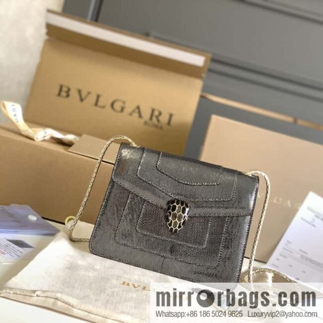 wsxc1703528941683_0-800x800fkrf00ttdhb18382_20250716013946.jpg BVLGARI Bulgari Sprpenti Forever charcoal ash metal texture water snake skin inner small sheepskin chain bag 20CM 618792