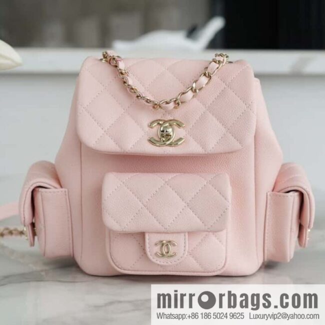 wsxc1703782026437_0-800x800xc20lzstmqo17740_20250716013412.jpg CHANEL 23K new, tank Dumas small shoulder backpack AS4399 light pink