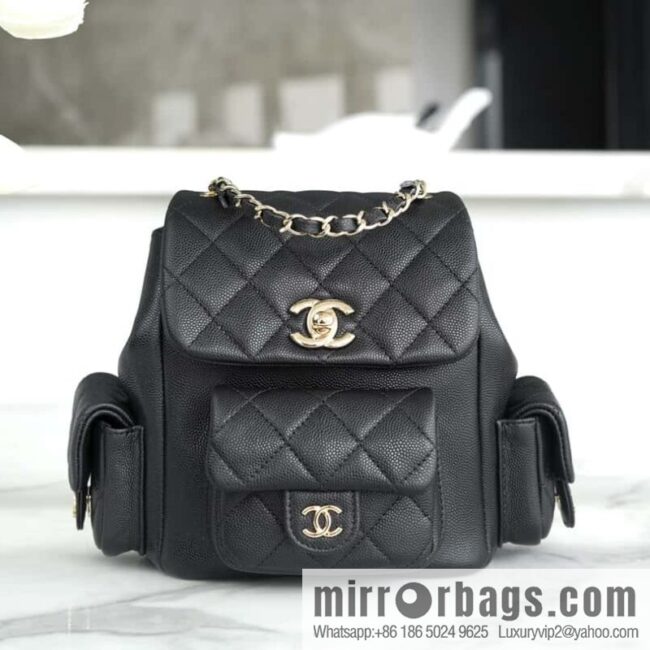wsxc1703784075702_0-800x800ovf0gls0rfv17669_20250716013344.jpg CHANEL 23K new, tank Dumas small shoulder backpack AS4399 black