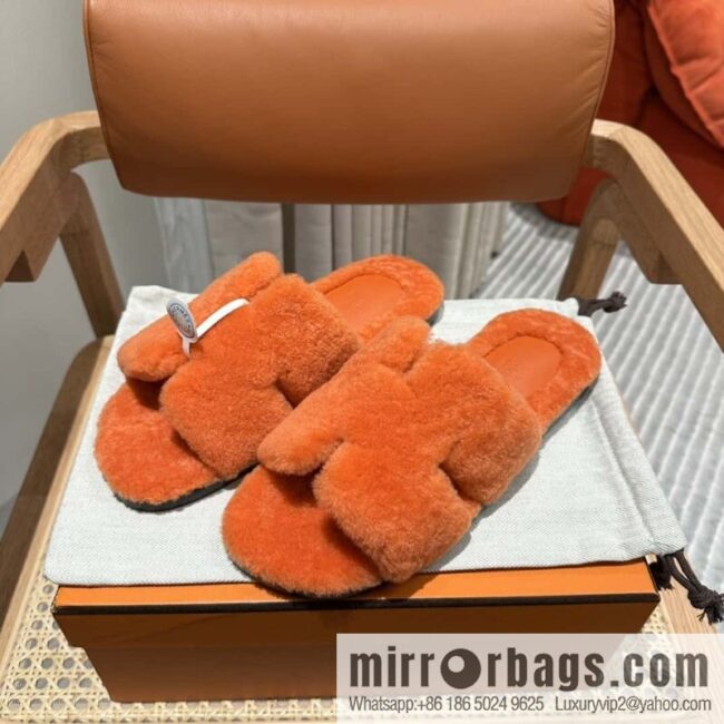 wsxc1703792726547_1-800x800zqwdkm4vavn127061_20250702200956.jpg Hermès imported lamb wool lzmir series men\'s sandals
