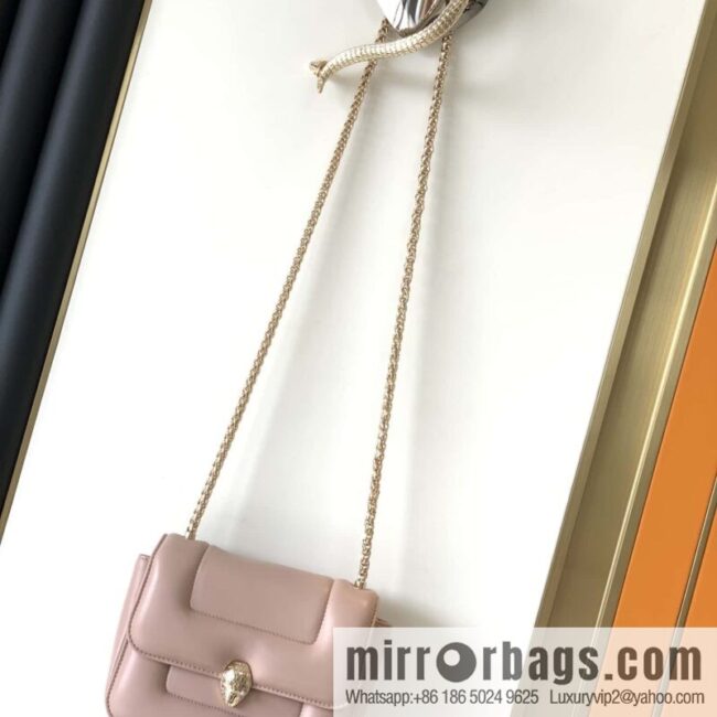 BVLGARI Bulgari joint design limited edition Mary Katrantzou snakehead bag 291071 pink 19cm