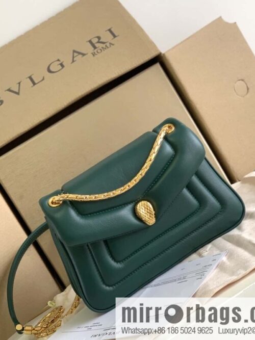 wsxc1704213334296_0-800x800fnugsle031o16999_20250716012755.jpg BVLGARI Bulgari SERPENTI REVERSE Small Shoulder Bag 292123 Green 22CM