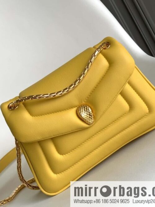 wsxc1704213484376_0-800x800bg3hqv0ntdm16984_20250716012747.jpg BVLGARI Bulgari SERPENTI REVERSE Small Shoulder Bag 292123 Yellow 22CM