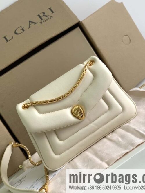 wsxc1704213654081_0-800x80050rbrhc0aam16962_20250716012736.jpg BVLGARI Bulgari SERPENTI REVERSE Small Shoulder Bag 292123 White 22CM