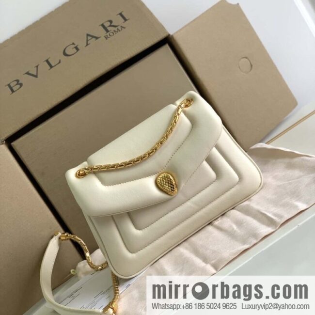 wsxc1704213654081_0-800x80050rbrhc0aam16962_20250716012736.jpg BVLGARI Bulgari SERPENTI REVERSE Small Shoulder Bag 292123 White 22CM