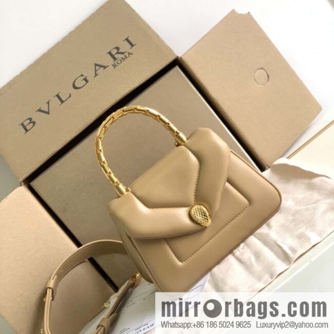 wsxc1704214529084_0-800x8002vxbr1mybc116875_20250716012653.jpg BVLGARI Bulgari SERPENTI REVERSE Small tote bag 292128 Milk tea color 20CM