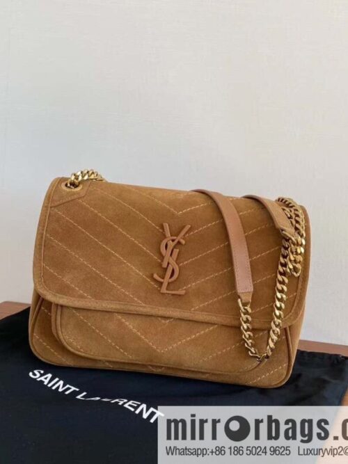 wsxc1704214820521_0-800x800xnkpikgcuoh16851_20250716012642.jpg Saint laurent Ysl Niki 28cm suede and leather 498894 caramel