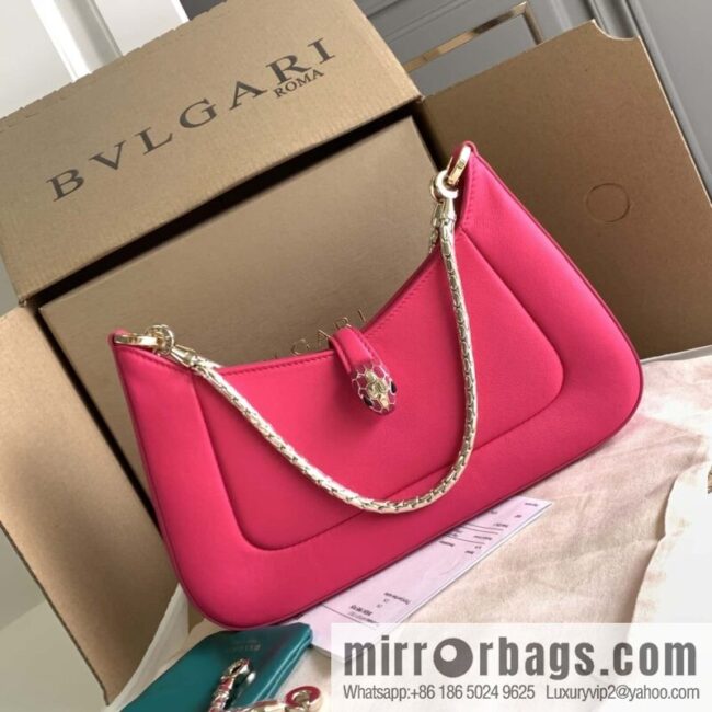 wsxc1704391265464_0-800x800ai5fjqztdex14166_20250716010142.jpg BVLGARI Bulgari SERPENTI BAIA series small shoulder bag 293208 tourmaline rose red 27CM
