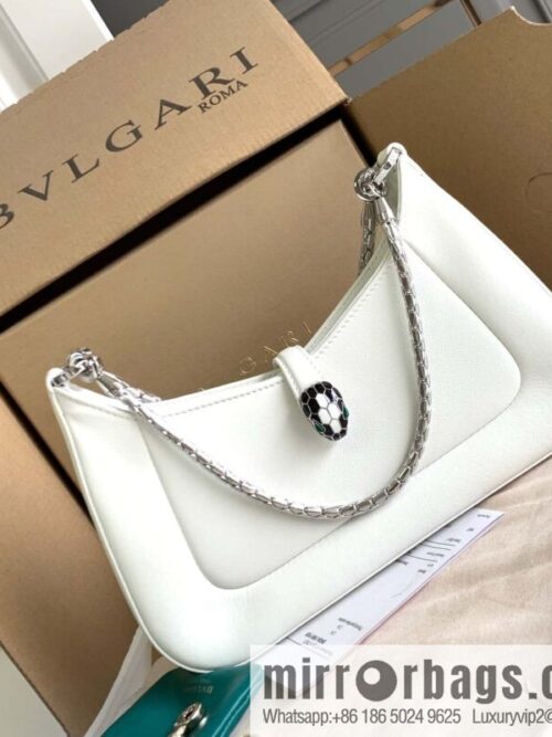 wsxc1704391329387_0-800x800nlqgmedvekf14115_20250716010121.jpg BVLGARI Bulgari SERPENTI BAIA series small shoulder bag 293208 white 27CM