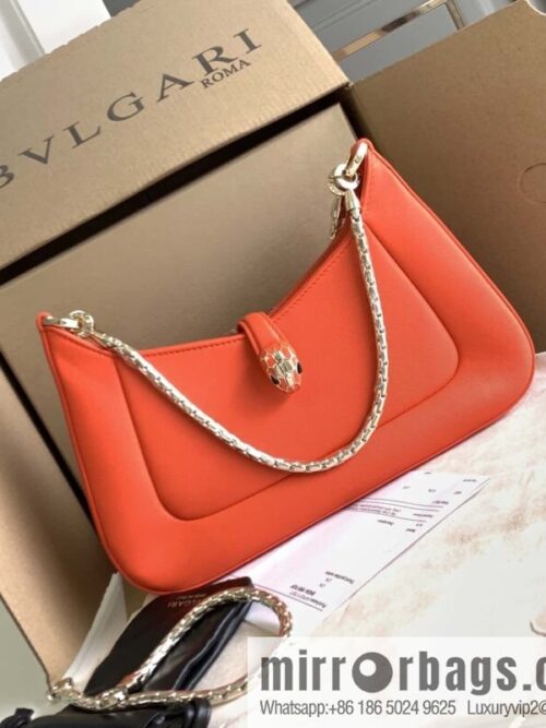 wsxc1704391360366_0-800x800l2g4duet3yr14089_20250716010109.jpg BVLGARI Bulgari SERPENTI BAIA series small shoulder bag 293208 orange agate orange 27CM