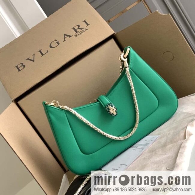 BVLGARI Bulgari SERPENTI BAIA series small shoulder bag 293208 emerald 27CM
