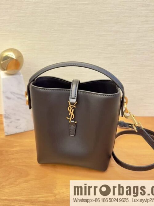 wsxc1705077837384_0-800x800s24f4aqyp2v13638_20250716005643.jpg SAINT LAURENT YSL YSL summer new model YSL glossy leather (fabric) _ mini bucket bag 765870