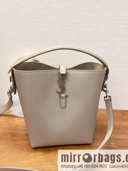 wsxc1705078054033_0-800x800treybotxfsl13610_20250716005633.jpg SAINT LAURENT Saint Laurent YSL summer new model _ small bucket bag 749036 milk tea silver
