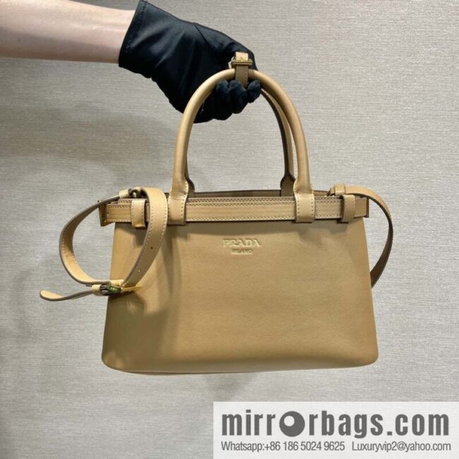PRADA imported calfskin tote bag 1BA418 small