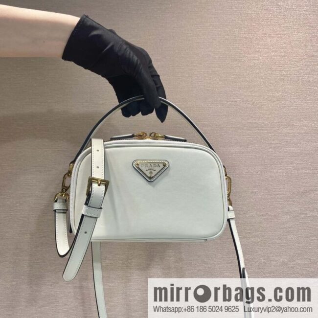 PRADA new mini handbag 1BH203 white