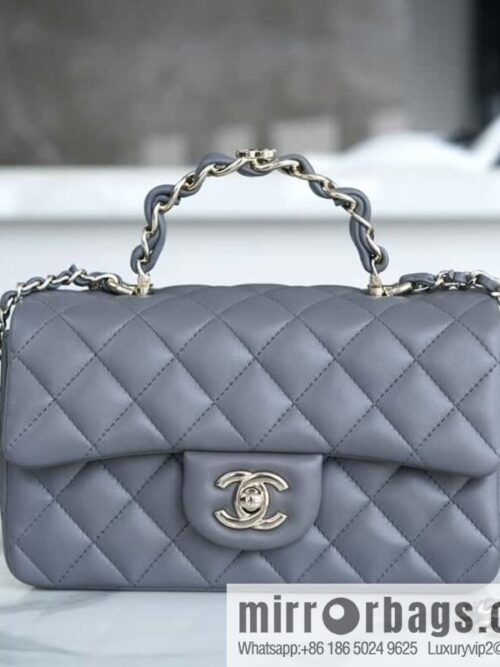 wsxc1708963761732_0-800x8004130jqzjcmx9342_20250716001833.jpg CHANEL autumn and winter new \"double C\" handle CF dark gray AS2431