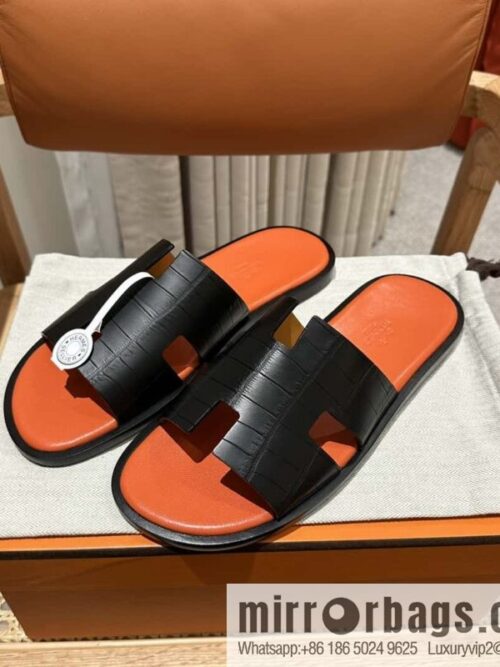 wsxc1708966987164_1-800x800ryfpypa4ebq122394_20250702165253.jpg Hermès crocodile leather H family male god slippers