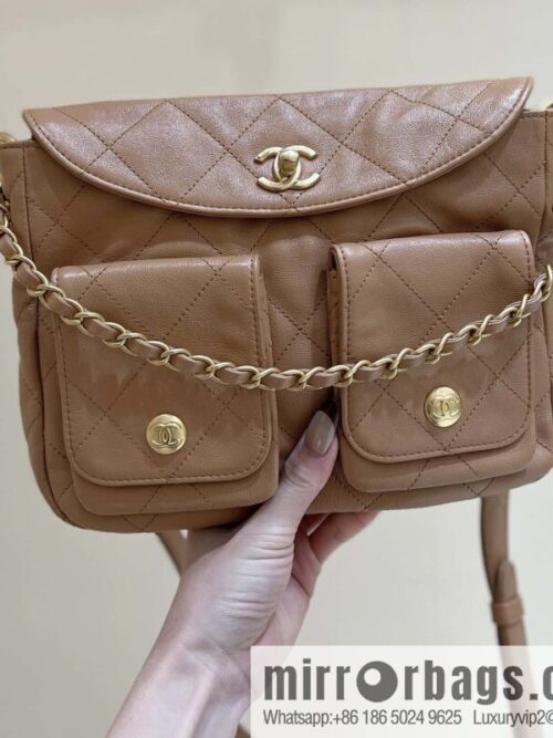 wsxc1709668411383_0-800x800mannmpclooo8612_20250716001232.jpg CHANEL 24P spring and summer trailer series big hit hobo Vintage bag AS4743 caramel color