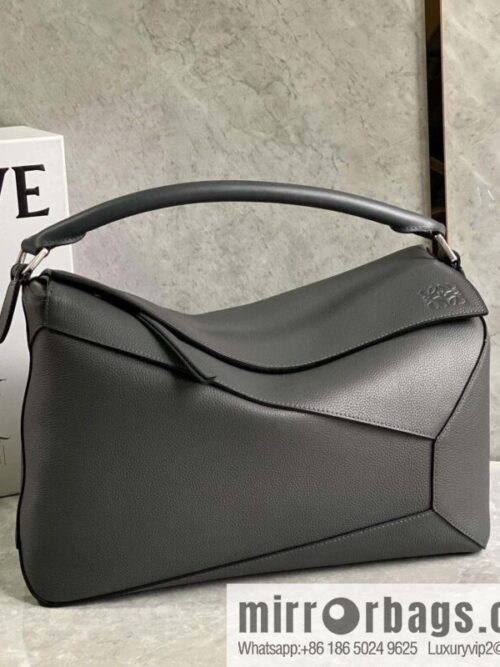 wsxc1710168142918_0-800x800wnel12czmuu6124_20250715235003.jpg LOEWE latest model, premium gray Puzzle bag geometric bag 0532 large 36.5CM