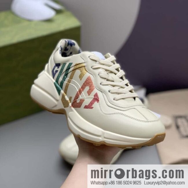 GUCCI men\'s and women\'s retro sneakers