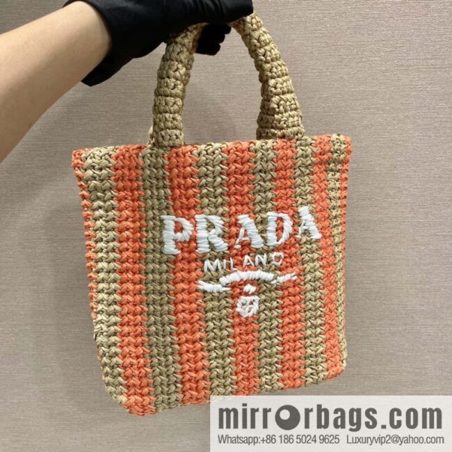 PRADA fiber tote bag 👏 1BG422 small color matching