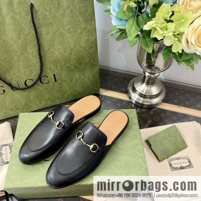 GUCCI horse buckle muller shoes half tray shoes