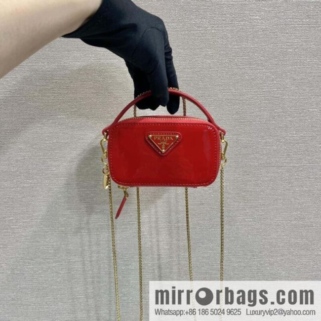 PRADA 🎉 mini small oblique span bag 🎉 1NR025 mini 🎉🎉 red