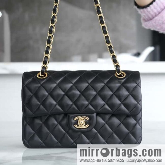 wsxc1710782502117_0-800x800l1acqrl4zru5811_20250715234705.jpg CHANEL \"Classic Flap\" Classic Mouth Cover Bag, Black Sheep Gold, Small A01113