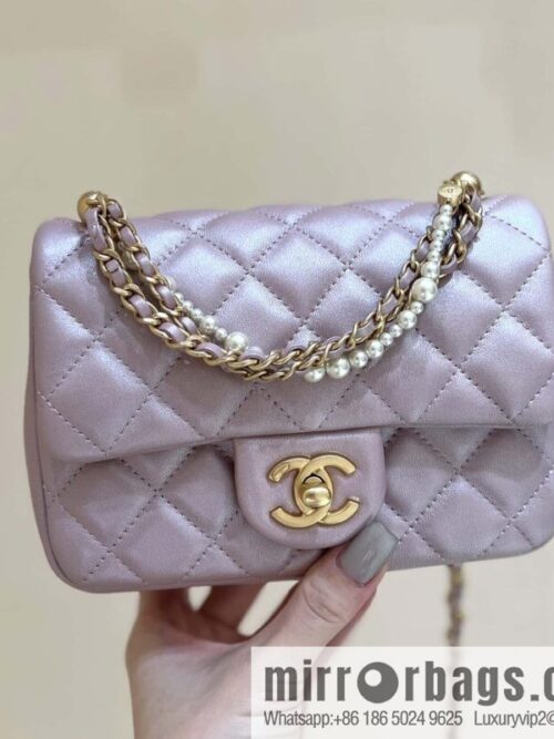 wsxc1711365384611_0-800x800k4bnhqxqha55593_20250715234507.jpg CHANEL 24P Spring and Summer Preview Series Limited Edition Pearl Square Fatty AS4385 pink