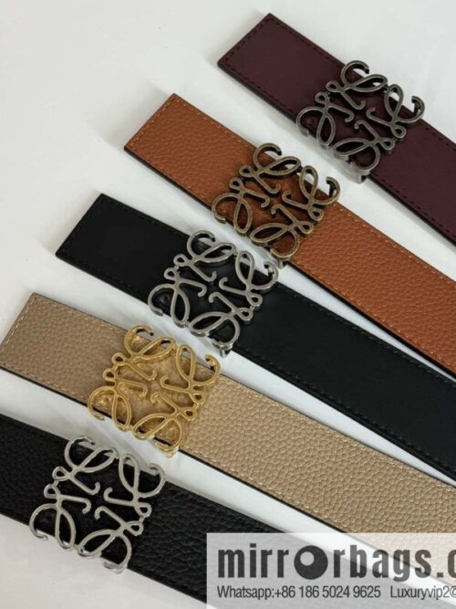 wsxc1711723051452_0-800x8004ypuqaans4g2767_20250625105225.jpg LOEWE Luo Yiwei, men\'s Spanish style logo metal buckle retro craftsmanship double-sided cowhide belt 3.5cm