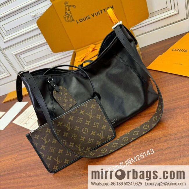 LV M25143 New CARRYALL DARK medium handbag of the season