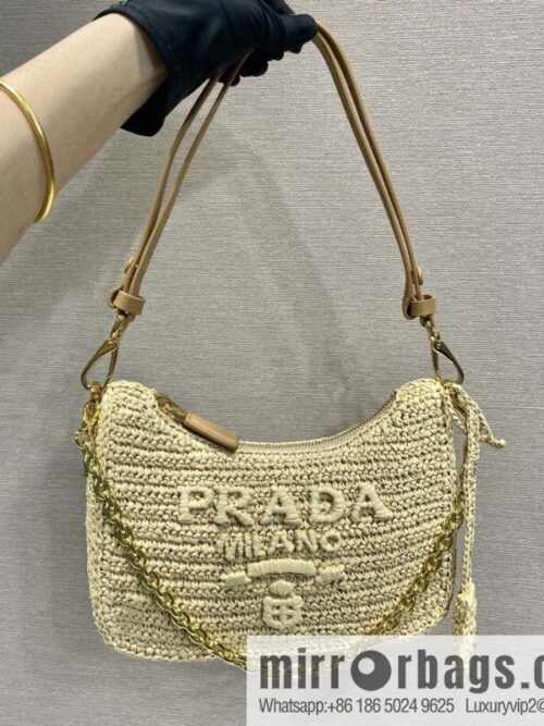 wsxc1713185851631_0-800x800rdma4ay55nb208053_20250709081042.jpg PRADA 🎉 Straw Hobo 🎉 1BC 204 B