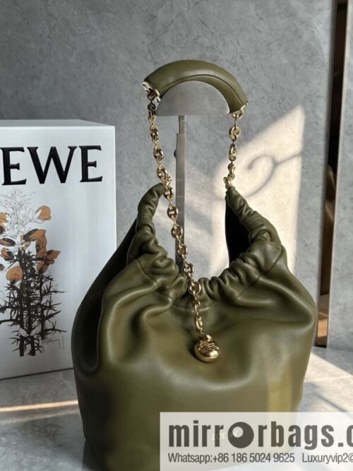 wsxc1713430017432_0-800x800a5yt4e2mj14207865_20250709080517.jpg LOEWE Squeezed Underarm Bag 0701 olive green 29.5CM