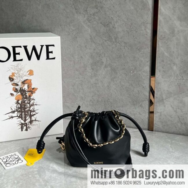 LOEWE Flamenco Purse 0704 black 23cm