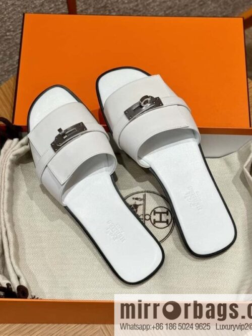 wsxc1715180493671_0-800x800el2y50wiyhw98285_20250702031937.jpg Hermès 183Kelly tow sandals Gigi50 white/01Blanc