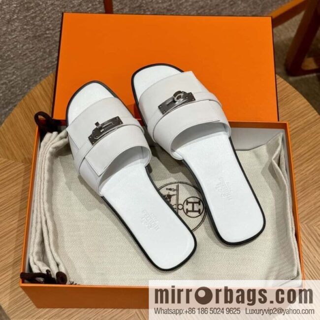 wsxc1715180493671_0-800x800el2y50wiyhw98285_20250702031937.jpg Hermès 183Kelly tow sandals Gigi50 white/01Blanc