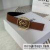 LOEWE Luo Yiwei\'s new belt smooth cow leather double-sided belt 2.8CM.