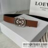 LOEWE Luo Yiwei\'s new belt smooth cow leather double-sided belt 2.8CM.