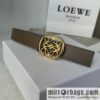 LOEWE Luo Yiwei\'s new belt smooth cow leather double-sided belt 2.8CM.