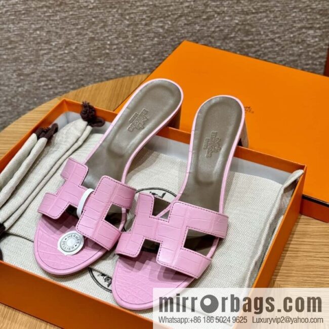 wsxc1715271913449_0-800x800eevbwunyqsj90435_20250702000343.jpg Hermès 185 Oasis high-heeled sandals, cherry blossom powder/5P/pink