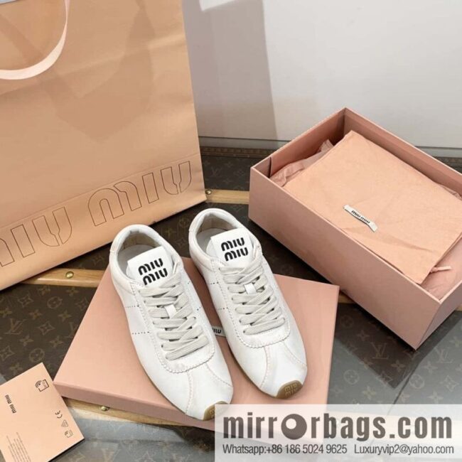 𝐌𝐢𝐮𝐌𝐢𝐮||𝟐𝟎𝟐𝟒 the latest model, micro-do old lace-up Argand training shoes
