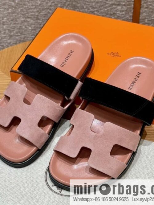 wsxc1715793680182_0-800x800hqugqwaiuz190026_20250701235211.jpg Hermès 225 CHYPRE SANDAL uncle shoes, Naked powder and black