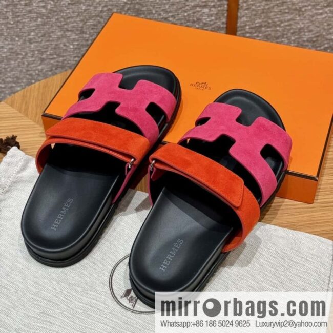 wsxc1715794382134_0-800x8002couhy1crrj89814_20250701234612.jpg Hermès 225 CHYPRE SANDAL uncle shoes, rose red/Rose and red