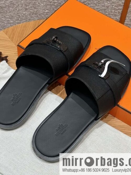 wsxc1715876211657_0-800x800lyrm0cuah5u89496_20250701233722.jpg Hermès 183 GABRIEL men\'s sandals, black/ck89/Black palm print/Epsom