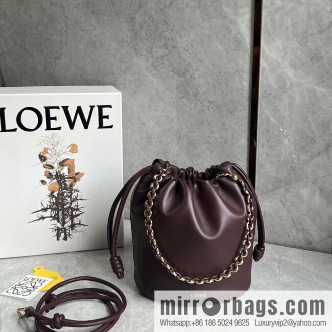 LOEWE Flamenco Purse Bucket Handbag 0806