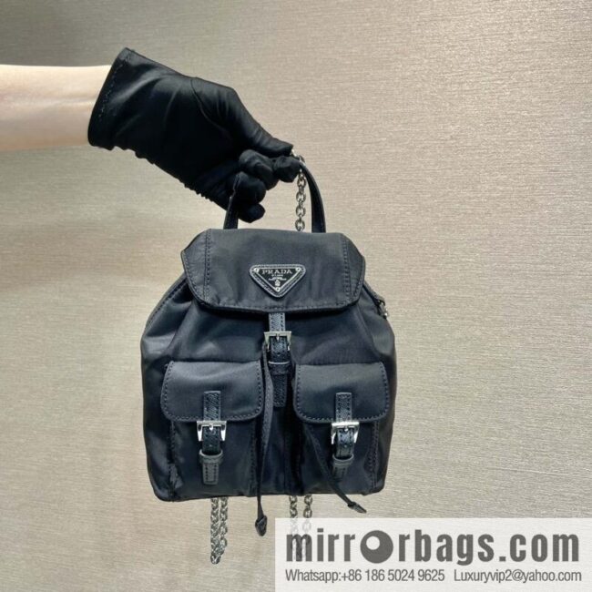 PRADA 🎉 mini backpack 🎉 1BH029 upgraded version 🎉🎉 black