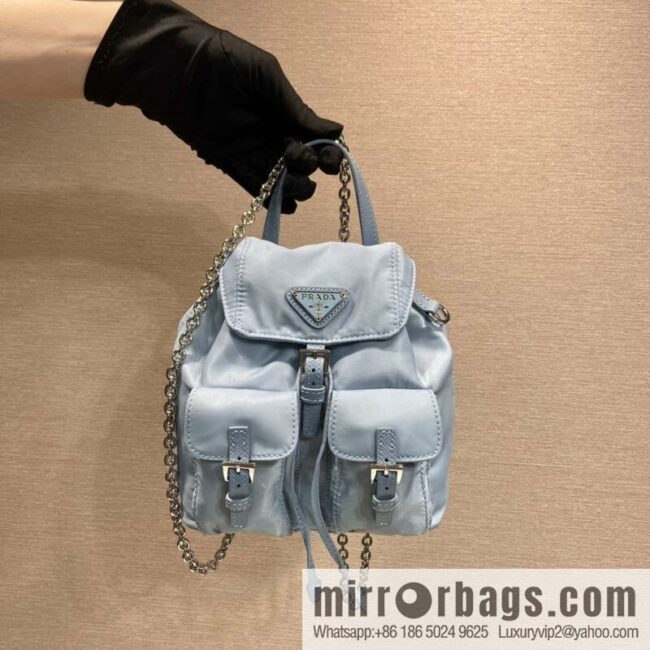 PRADA 🎉 mini backpack 🎉 1BH029 upgrade 🎉🎉 light blue