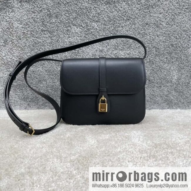 CELINE TABOU medium smooth cow leather (fabric) handbag 196584 black