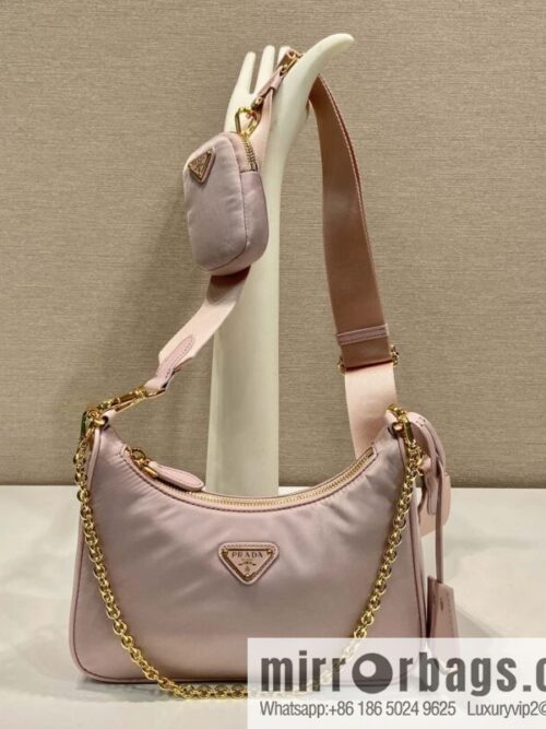 wsxc1717170476846_0-800x800v1objvqntyt196132_20250709024555.jpg PRADA nylon Hobo tote/armpit bag 1BH204 pink/gold hardware